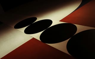 Картинка абстракция, геометрия, цвет, черный, круги, дизайн, минимализм