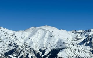 Картинка горы, снег, небо, пейзаж, природа, зима, альпинизм