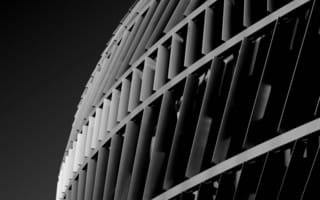 Картинка архитектура, черно-белый, современный, дизайн, здание, текстура, формы