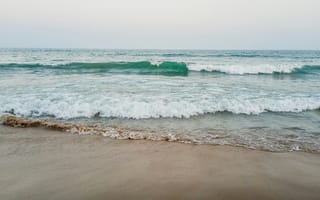 Картинка море, пляж, волны, песок, природа, отдых, гладь воды