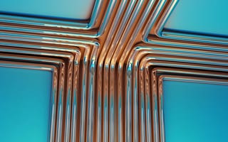 Картинка абстракция, металл, технология, дизайн, футуризм, гладкий, цвета