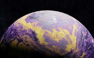 Картинка планета, космос, фантазия, цвета, обои, галактика, арт