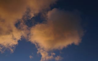Картинка облака, небо, закат, природа, пейзаж, красота, атмосфера