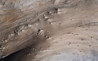 Картинка песок, текстура, природа, ландшафт, абстракция, земля, гладкость