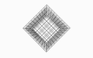 Картинка геометрия, абстракция, 3D, линии, фигура, дизайн, минимализм