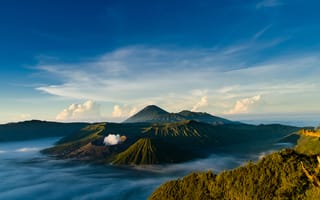 Картинка ява, вулканический комплекс-кальдеры тенгер, ндонезия