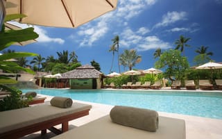 Картинка pool, острова, bar, resort, самуи, лежаки, samui, отель, бассейн