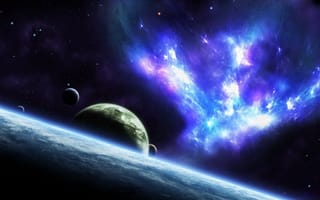 Картинка планеты, jkelly26, звезды, арт, галактика, космос