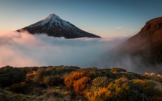 Картинка природа, туман, горы