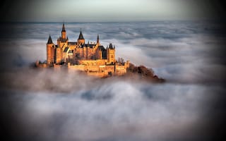 Картинка бои для рабочего стола germany, туман, германия, замок