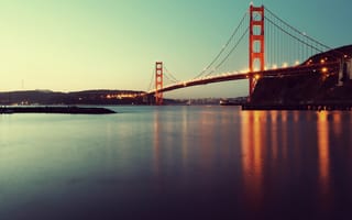 Картинка Сан-Франциско, США, Мосты, Gate, Природа, америка, Golden, мост, штаты
