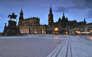 Картинка Дрезден, Германия, улиц, Здания, Памятники, Дома, улице, Города, город, Улица
