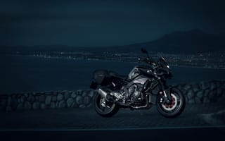Картинка Yamaha, 2017, Мотоциклы, Tourer, ночи, ночью, Ночь, Edition, Ямаха, мотоцикл, MT-10, Ночные