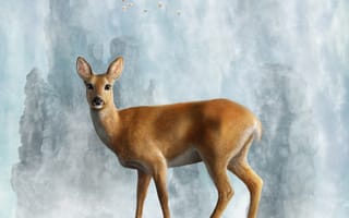 Картинка Олени, животное, Животные, Рисованные