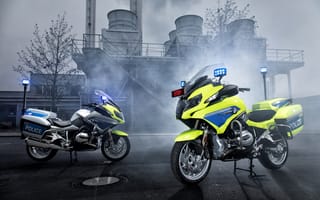 Картинка BMW, -, Мотоциклы, 2015-17, полицейский, два, две, RT, вдвоем, Полицейские, полицейская, БМВ, 1200, мотоцикл, R, Двое