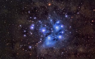 Картинка Звезды, M45, Pleiades, Космос