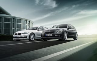 Обои BMW, F31, авто, БМВ, вдвоем, Alpina, Автомобили, F30, 2013, два, Series, машины, две, Двое, автомобиль, машина