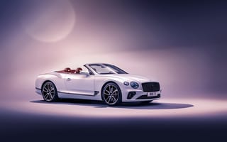 Картинка Bentley, Continental, белых, Машины, GT, Белый, Convertible, Автомобили, Авто, белые, белая, кабриолета, 2019, Бентли, Кабриолет