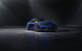 Картинка Porsche, 911, Порше, синих, Авто, Carrera, синие, 2019, синяя, 4S, Синий, Машины, Автомобили