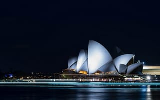 Обои Сидней, Австралия, Ночные, Ночь, Города, город, Opera, ночью, ночи, House