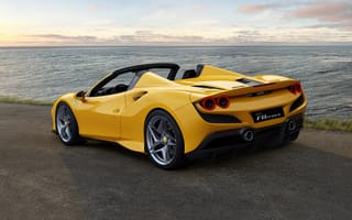 Картинка Ferrari, Spider, автомобиль, желтая, желтые, Родстер, Сзади, F8, машина, сзади, машины, вид, Желтый, авто, Феррари, Автомобили, желтых