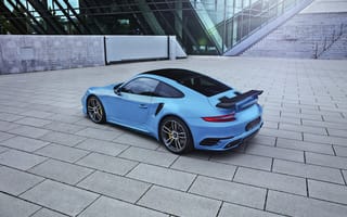 Картинка Porsche, 911, Порше, голубые, Автомобили, Turbo, голубых, авто, TechArt, голубая, Купе, Голубой, машина, автомобиль, машины