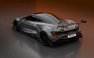 Картинка McLaren, 2020, 720S, widebody, автомобиль, серые, Серый, машина, Design, авто, серая, Макларен, Металлик, Автомобили, kit, Prior, машины