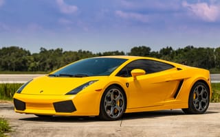 Картинка Lamborghini, Gallardo, Желтый, машины, автомобиль, Металлик, Ламборгини, авто, желтая, желтые, машина, Автомобили, желтых