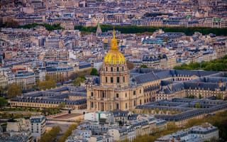 Картинка Париж, Франция, Города, Montmartre, город, Дома, Сверху, Здания, париже