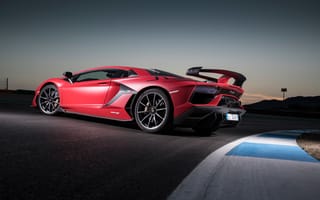 Обои Lamborghini, Aventador, Сбоку, Автомобили, авто, Красный, машины, красные, автомобиль, красных, машина, Ламборгини, красная