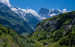 Картинка Альпы, Швейцария, скалы, Утес, альп, Скала, Горы, гора, Природа, скале, Engelberg