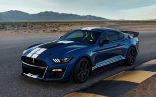 Обои Форд, Mustang, Синий, машина, авто, 2019, машины, GT500, синих, синяя, Автомобили, Ford, автомобиль, Shelby, синие