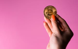 Картинка Монеты, Биткоин, Цветной, Руки, маникюра, Маникюр, Bitcoin, рука