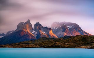 Картинка Аргентина, Lago, Argentino, Andes, Patagonia, Santa, Природа, гора, Cruz, Горы, Озеро