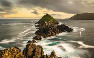 Картинка Ирландия, Kerry, скалы, скале, Утес, Природа, берег, Скала, Побережье