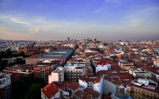 Картинка Мадрид, Испания, Здания, Дома, Города, Сверху, город