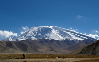 Картинка Китай, mount, Горы, Uyghur, region, гора, Muztagata, Xinjiang, Autonomous, Природа