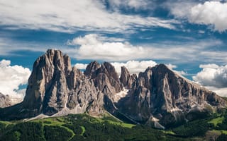 Обои альп, Италия, облачно, Горы, Adige, гора, Альпы, облако, Природа, Облака, Dolomites, Trentino-Alto