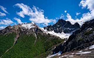 Картинка Аргентина, Bariloche, Patagonia, Природа, Небо, Облака, облачно, Горы, облако, гора