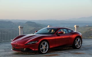Обои Ferrari, Roma, 2020, бордовая, машины, Бордовый, авто, бордовые, машина, темно, красный, Купе, Феррари, Металлик, автомобиль, Автомобили