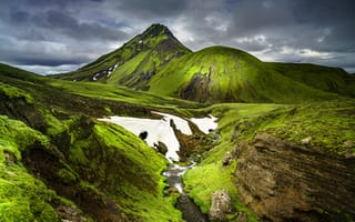 Картинка Исландия, Gaia, Природа, гора, Горы