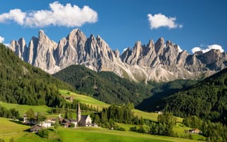 Картинка Альпы, Италия, Долина, Горы, альп, South, Природа, гора, Tyrol, Dolomites