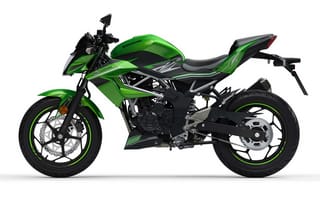 Картинка Kawasaki, Z125, EU-spec, 2018, Зеленый, зеленая, зеленых, Мотоциклы, мотоцикл, Сбоку, --, зеленые, Кавасаки