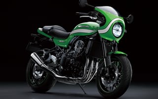 Картинка Kawasaki, Z900RS, Зеленый, зеленая, Кавасаки, мотоцикл, Cafe, 2018, зеленых, Мотоциклы, зеленые, --