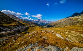 Картинка Альпы, Швейцария, Природа, Камни, альп, Горы, Graubünden, Небо, гора, Камень
