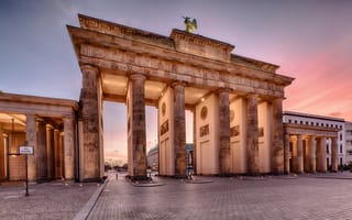 Картинка Берлин, Германия, Brandenburg, город, Города, Gate