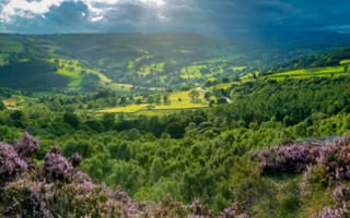 Картинка Англия, Peak, холмов, Природа, Пейзаж, District, холм, Холмы