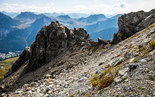 Картинка Альпы, Швейцария, альп, скале, Камни, Камень, Природа, скалы, Горы, гора, Graubünden, Скала, Утес