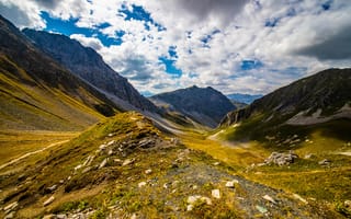 Картинка Альпы, Швейцария, облако, альп, Graubünden, гора, Горы, Облака, облачно, Природа