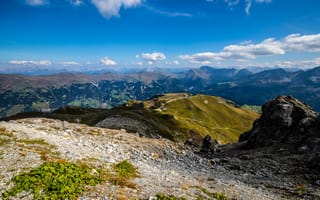 Картинка Альпы, Швейцария, Graubünden, гора, облако, Горы, облачно, Природа, Небо, Облака, альп